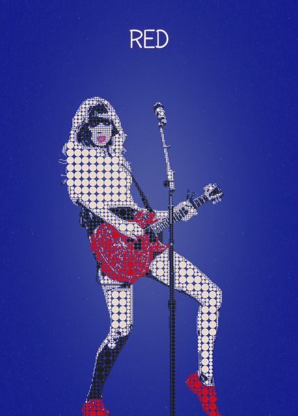 Red  Print
