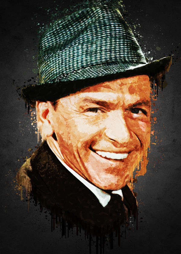 Frank Sinatra Paint Print