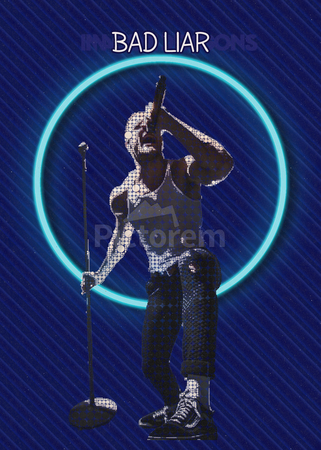 Bad Liar Imagine Dragons Dan Reynolds by Gunawan Rb Wall Art