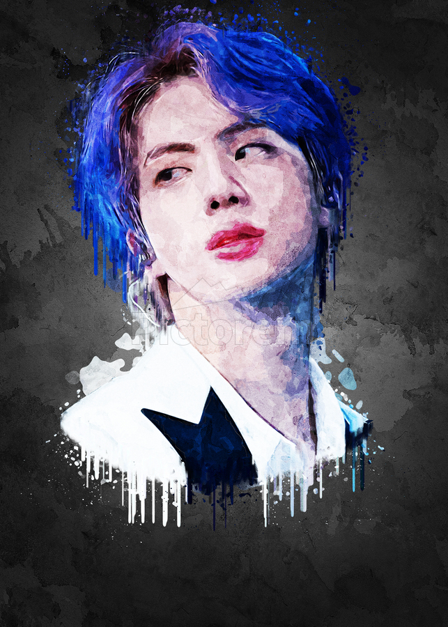 Kim Seok jin by Gunawan Rb Wall Art