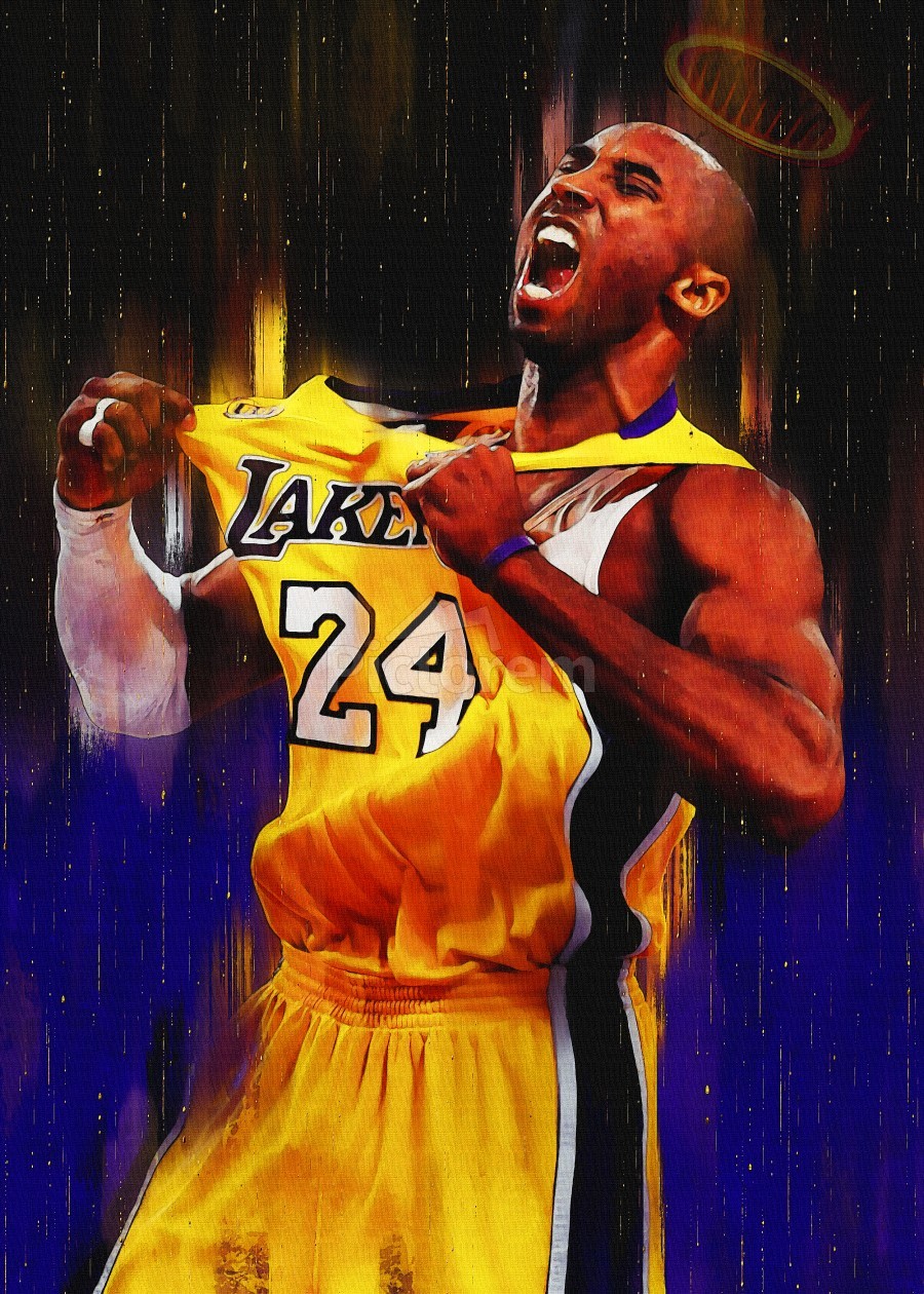 Kobe Bryant Legend by Gunawan Rb Wall Art