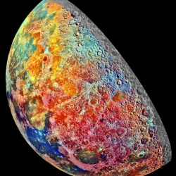 mosaic moon planet dark