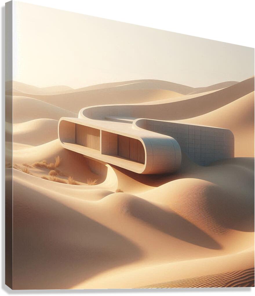 Desert Flow Pavilion  Canvas Print