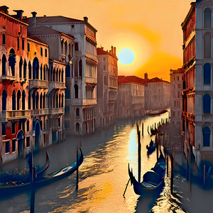 5 P. M. IN VENICE.....VELVET ABSTRACT