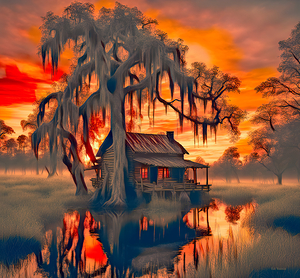 BRILLIANT SUNSET......VELVET ABSTRACT