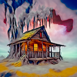 SURREAL SWAMP......VELVET ABSTRACT