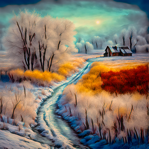 COUNTRY BARN......VELVET ABSTRACT