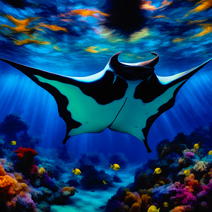 MANTA RAY PAINITING 