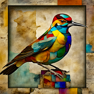 BIRD OF MANY COLORS 3D