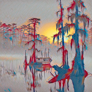 LETS PARK HERE...... STAIN GLASS VELVET ABSTRACT