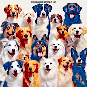 WHO LOVES YOU MORE THAN ME......VELVET ABSTRACT