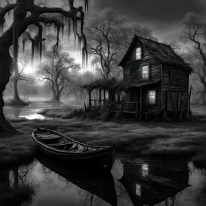 DEEP DARK SWAMP B&W