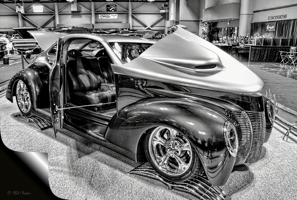 1940 FORD CUSTOM COUPE B&W by Digicam