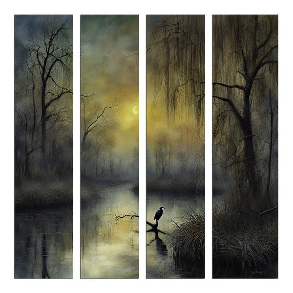 GREAT EGRET 4 PANEL by Digicam