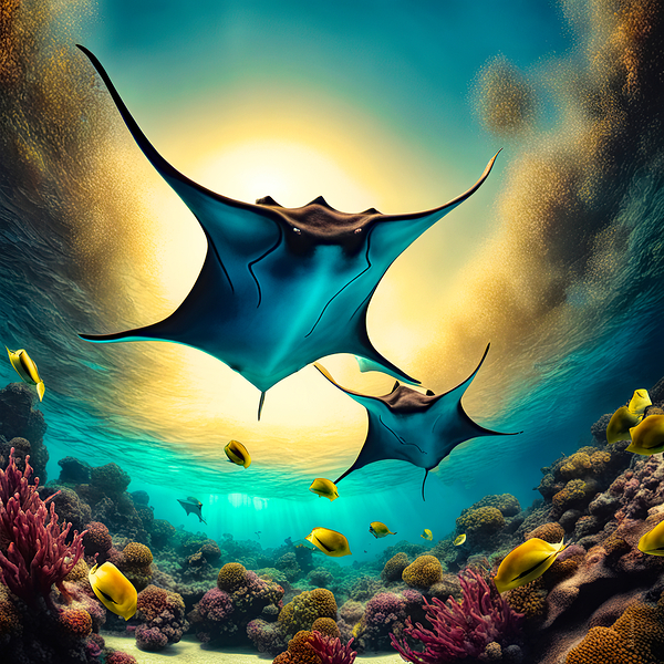 MANTA RAYS  GLIDERS by Digicam