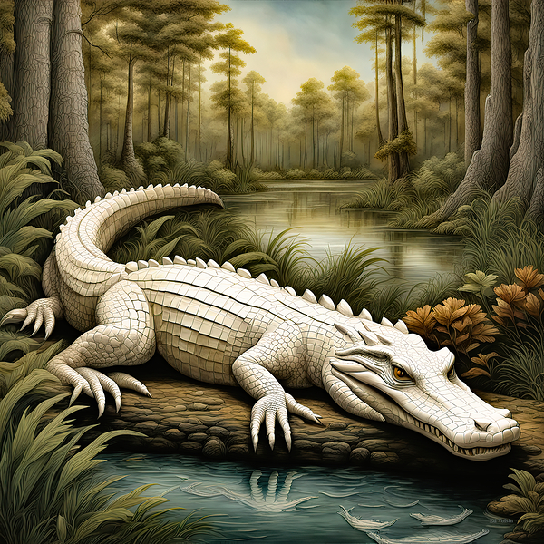 ALBINO GATOR  by Digicam