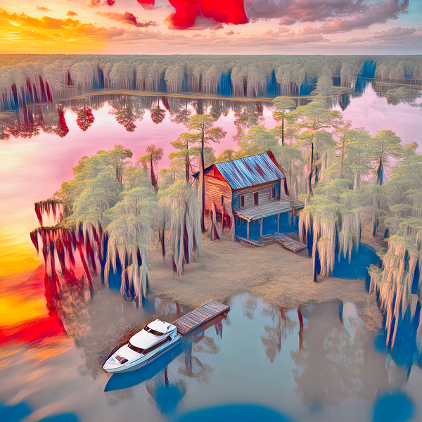 COVE ISLAND...... VELVET ABSTRACT by Digicam