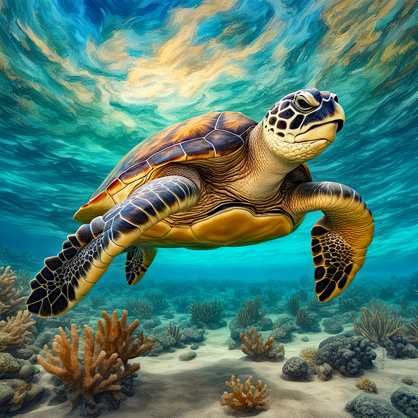 SEA TURTLE 1 by Digicam