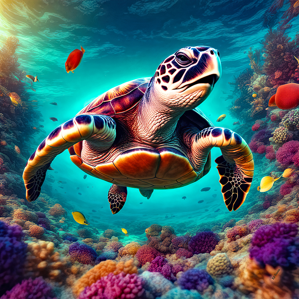 SEA TURTLE 3 by Digicam