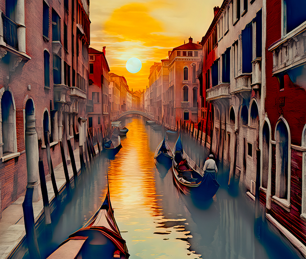 CANALS OF VENICE......VELVET ABSTRACT by Digicam