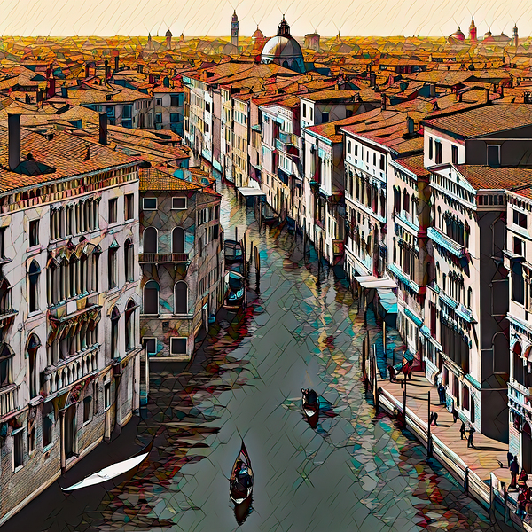 VENICE ROOFTOPS by Digicam