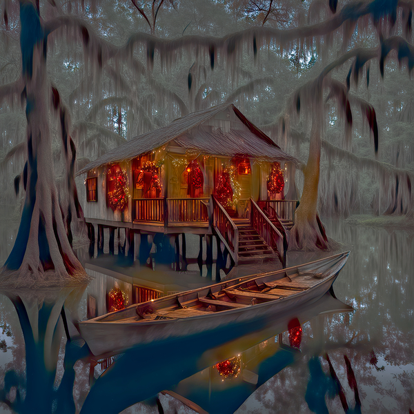 CAJUN CHRISTMAS......VELVET ABSTRACT by Digicam