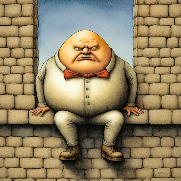 GRUMPY HUMPTY DUMPTY Print