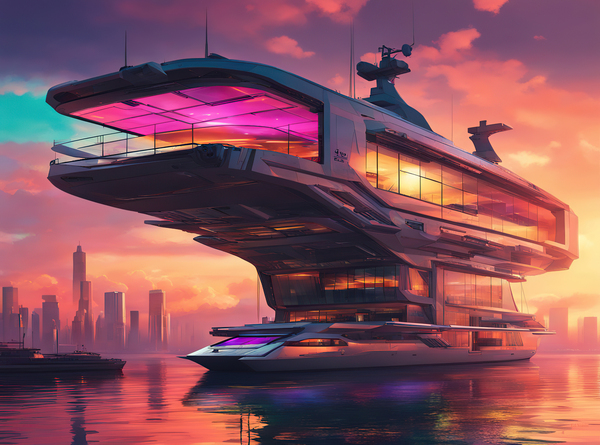 FUTURISTIC FERRY Print