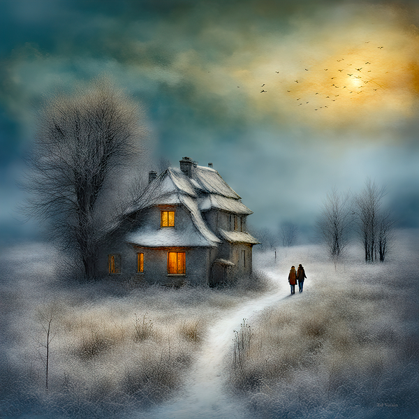 A WINTER WALK Print