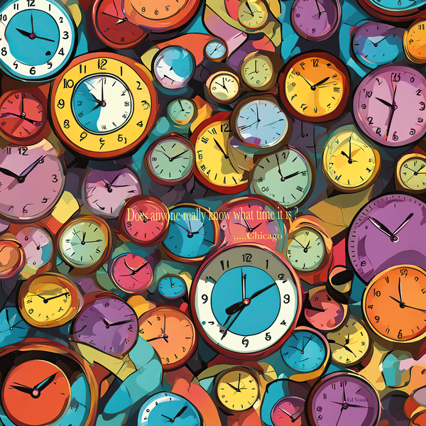 DOES ANYONE REALLY KNOW WHAT TIME IT IS   Print