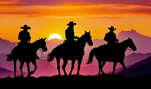 THREE AMIGOS Print