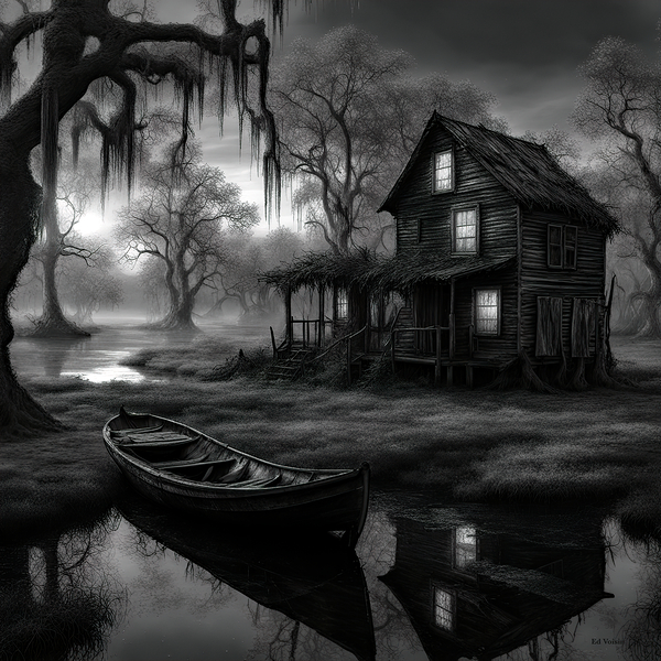DEEP DARK SWAMP B&W by Digicam