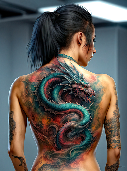 GIRL WITH THE DRAGON TATOO 3D by Digicam
