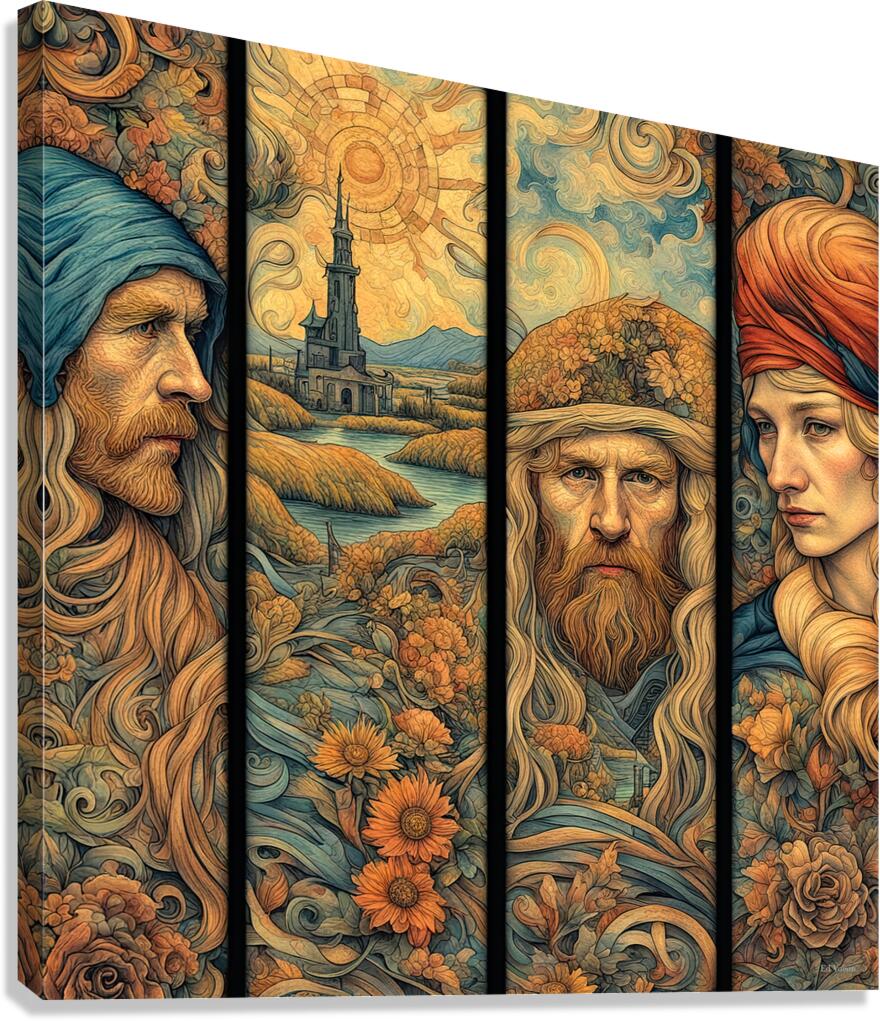 TRIBUTE TO GOGH Canvas Print