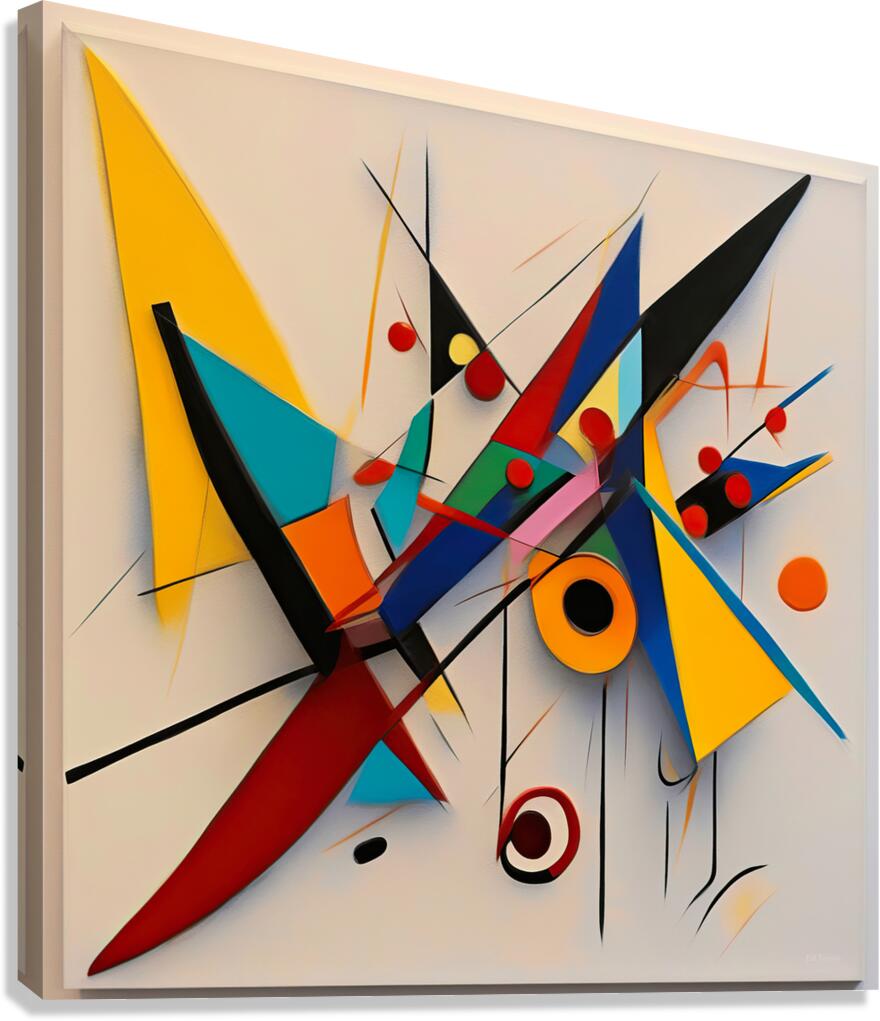 GROUCHO MARX 3D ABSTRACT Canvas Print