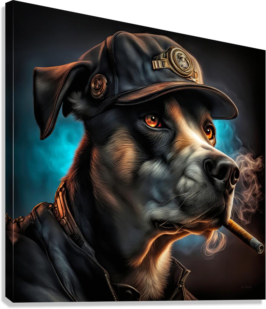 FLOPPY EARED CAP Canvas Print