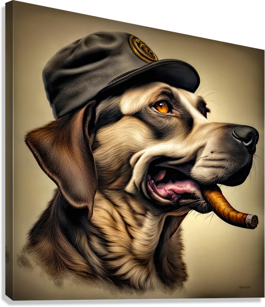 CROOKED SMOKES Canvas Print