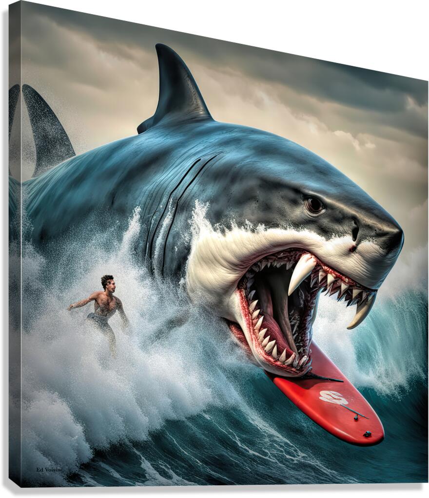 GREAT WHITE VAMPIRE  Canvas Print