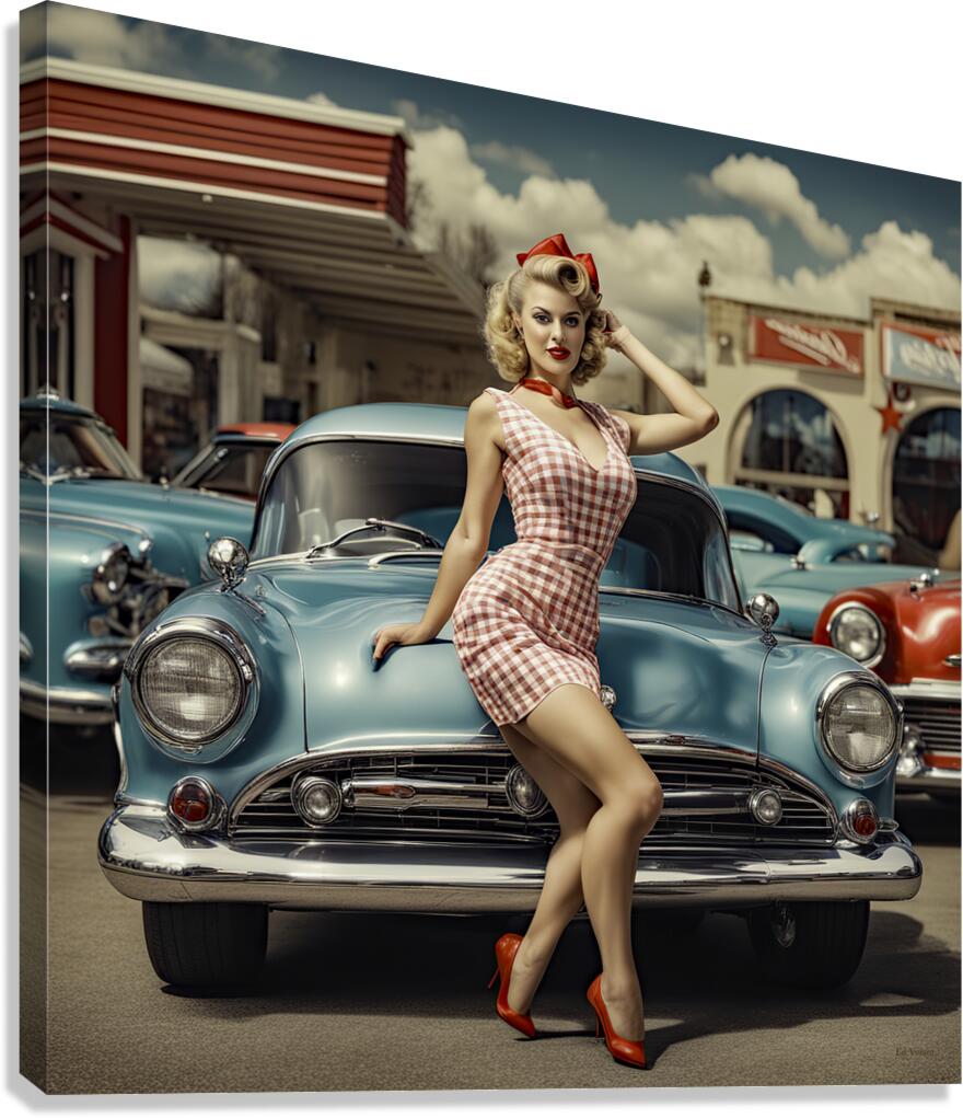 50s  PIN UP GIRL II  Canvas Print