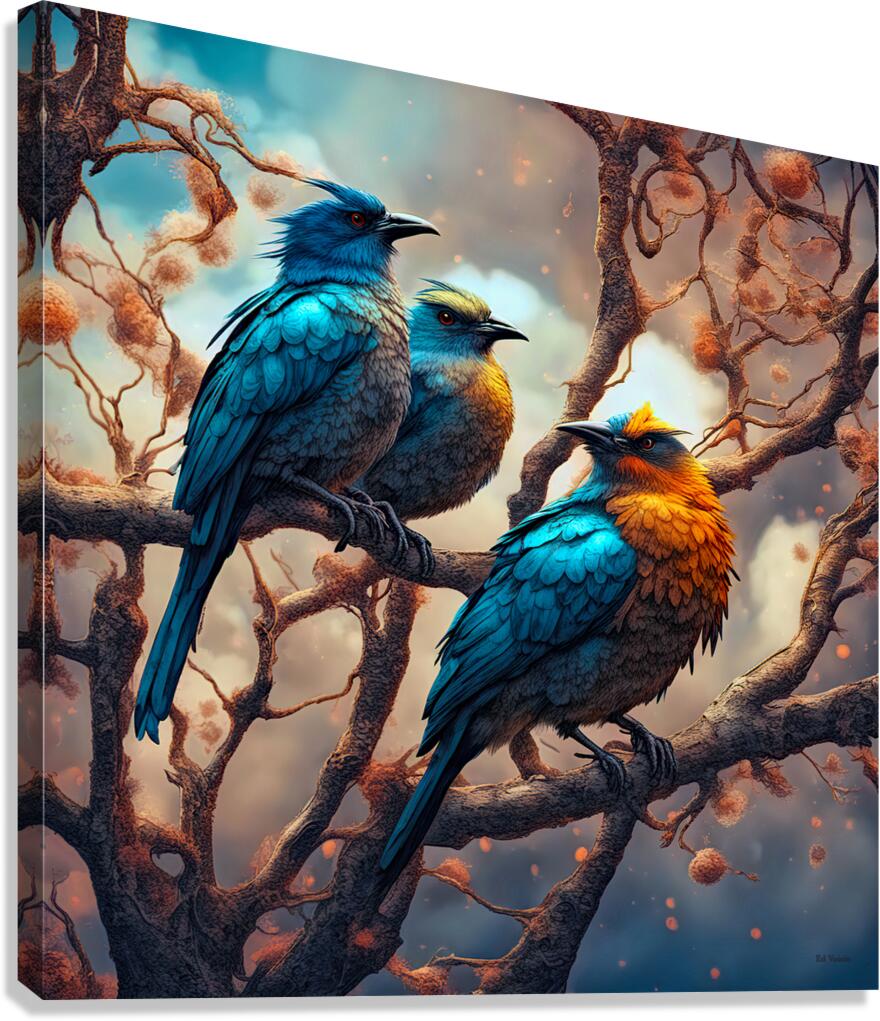 IMPERIAL PIGEONS Canvas Print