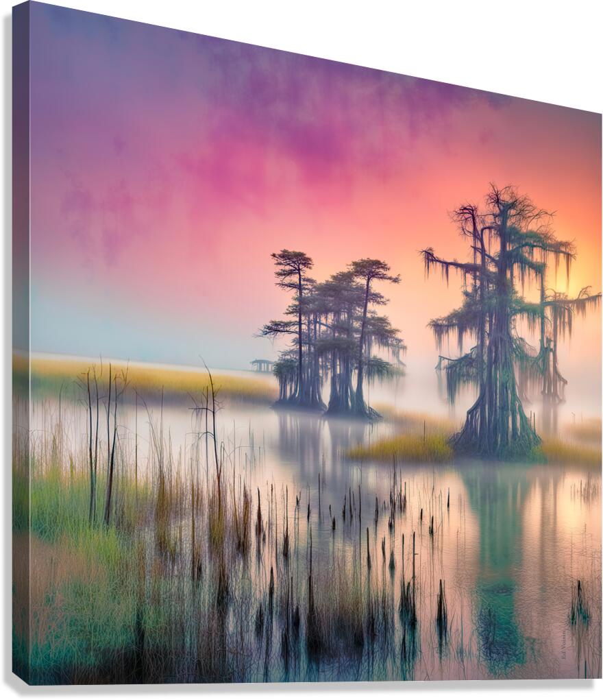 NEON SWAMP Canvas Print