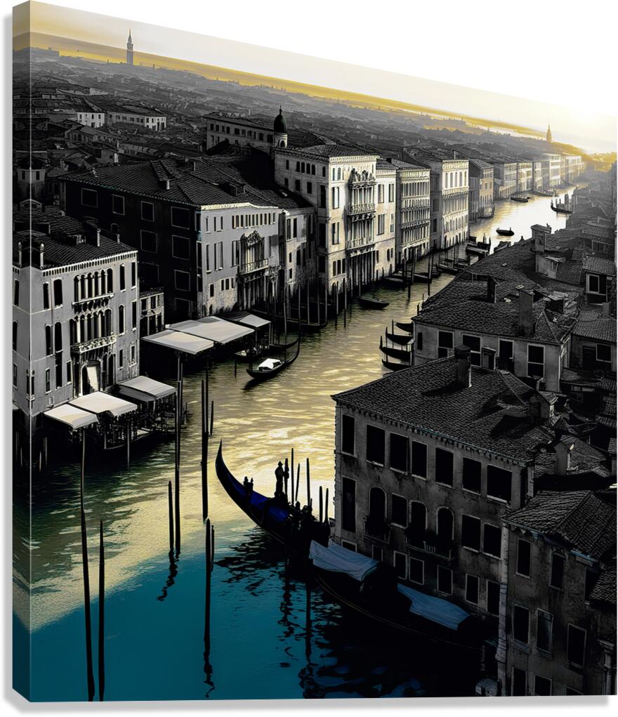 VENICE SUNRISE......SELECTIVE COLORING Canvas Print