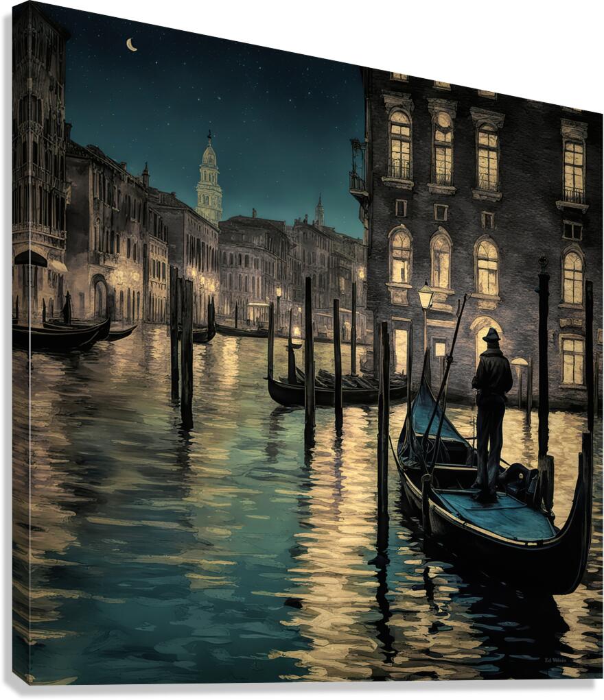 YOUR TAXI AWAITS.....SELECTIVE COLORING Canvas Print