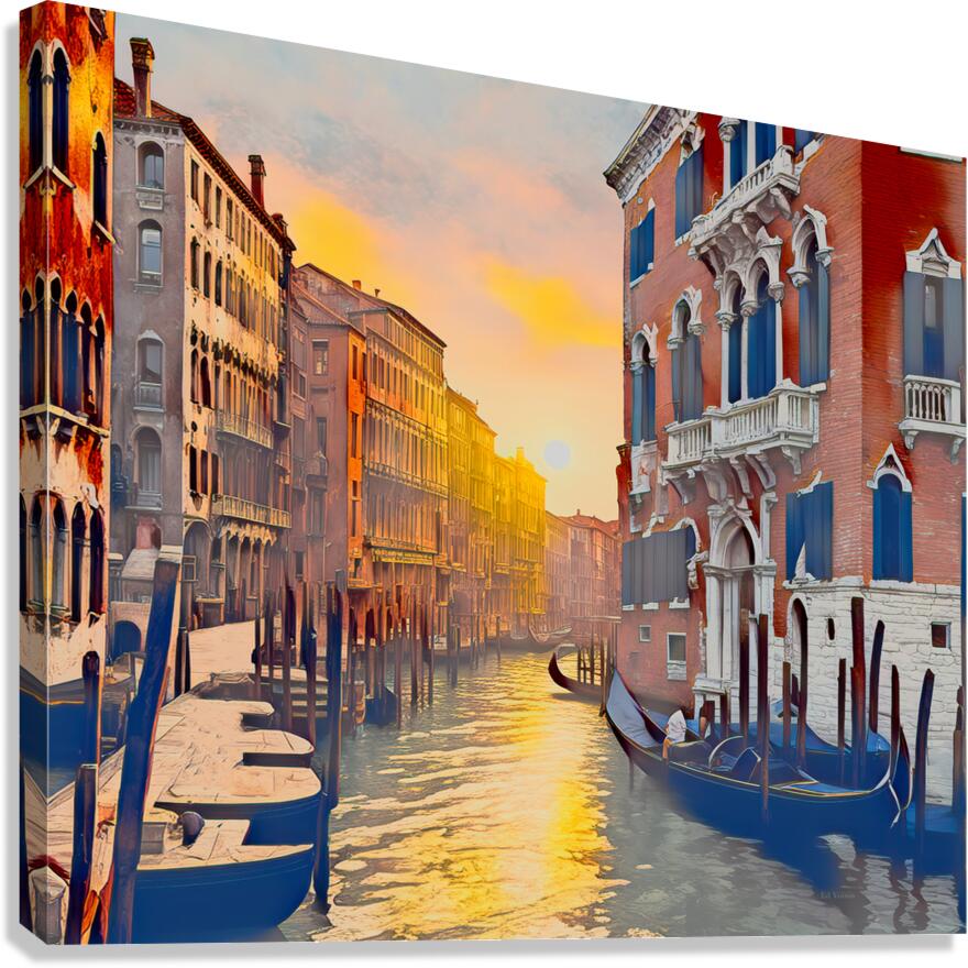 COLORS OF VENICE......VELVET ABSTRACT Canvas Print