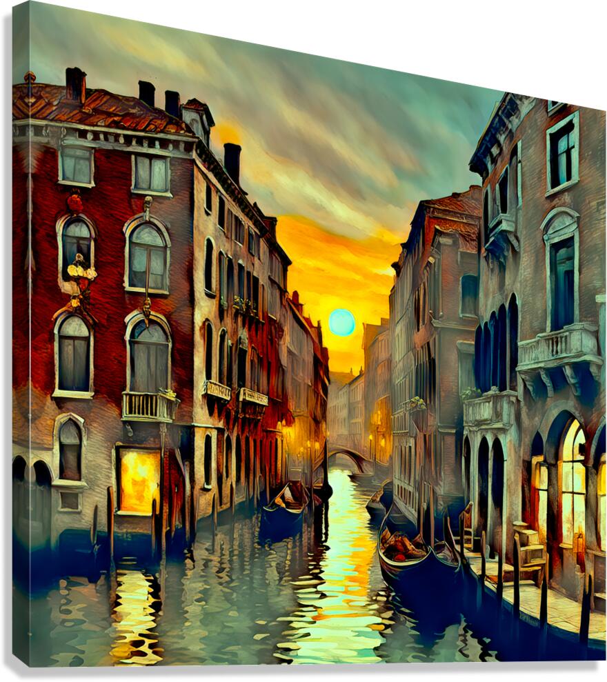 DREAMING OF VENICE......VELVET ABSTRACT Canvas Print