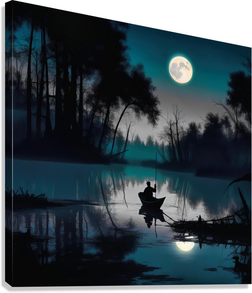 TROT LINE......SELECTIVE COLORING  Canvas Print