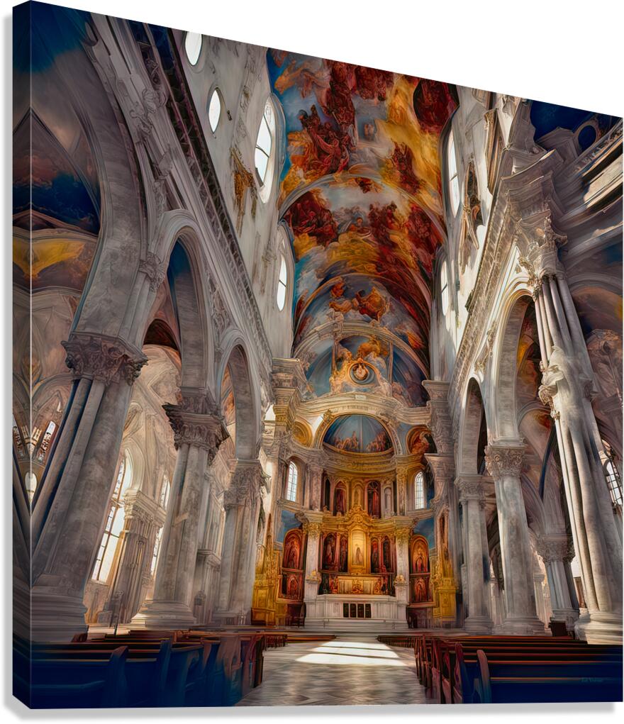 BASILICA......VELVET ABSTRACT Canvas Print