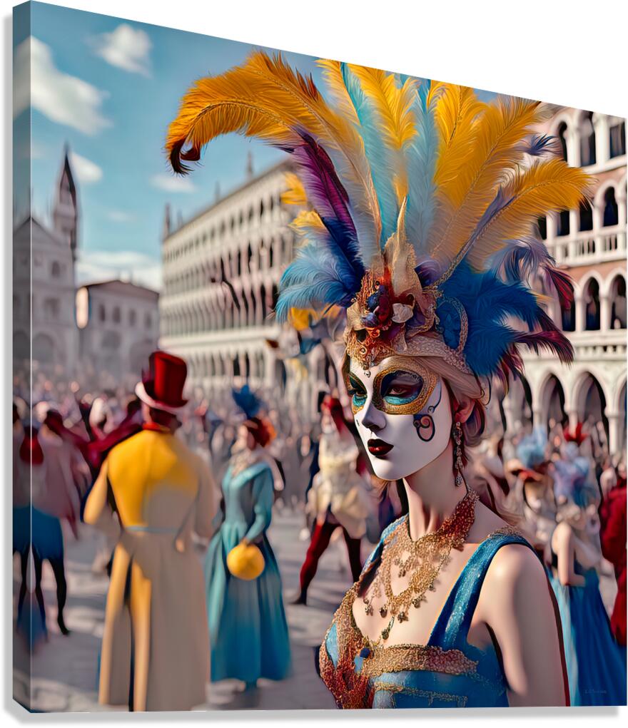 SHE LOOKS FAMILIAR......VELVET ABSTRACT Canvas Print