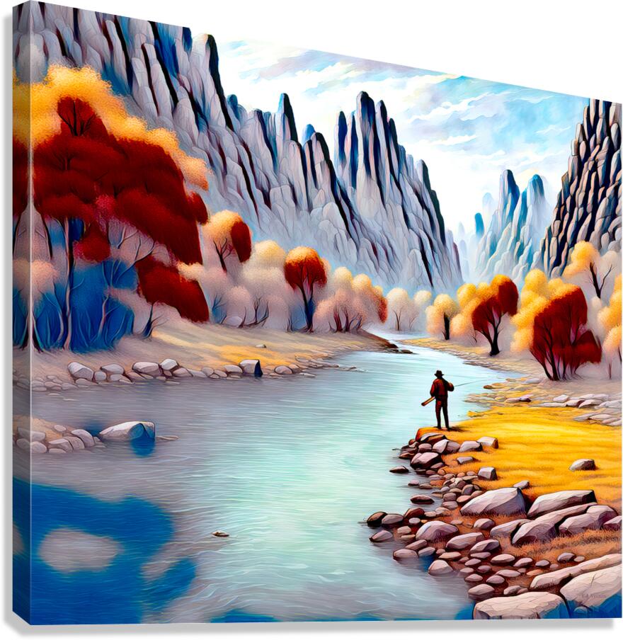 PARADISE VALLEY......VELVET ABSTRACT Canvas Print