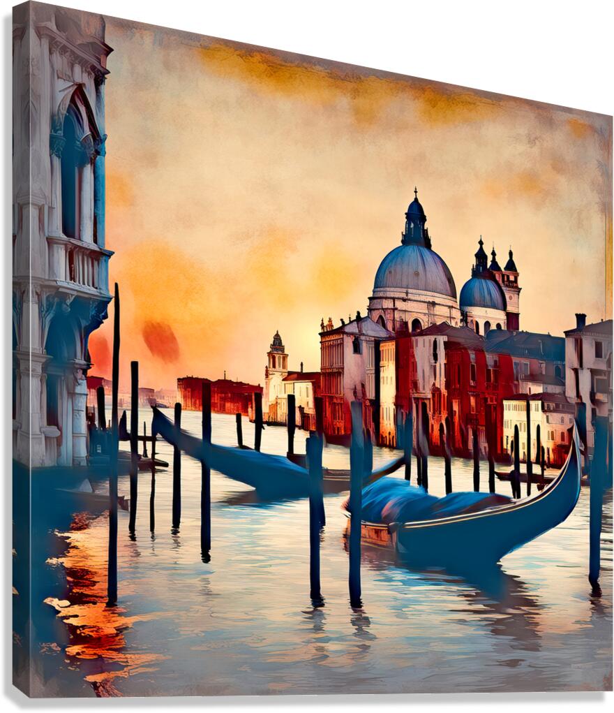 OLD WORLD VENICE......VELVET ABSTRACT Canvas Print